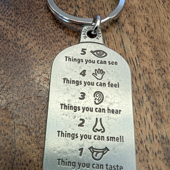 Gnome Keychain with Rainbow Hat and Hearts - Picture 3 of 3